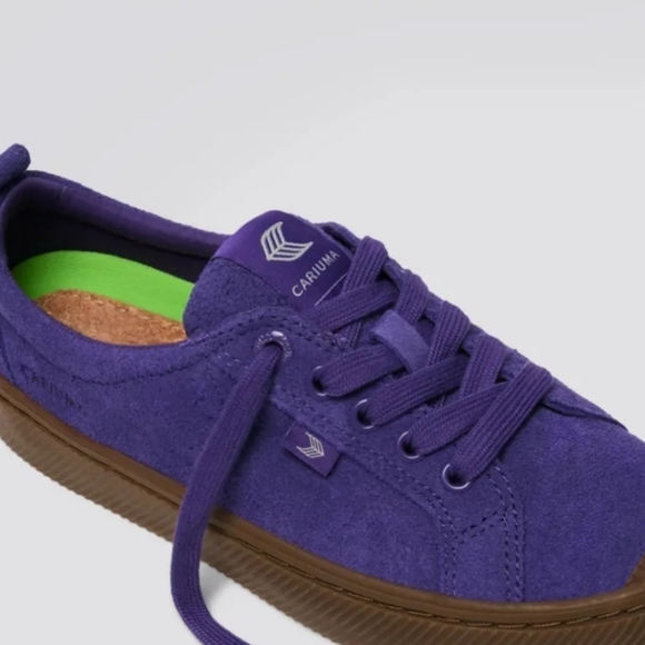 New Cariuma Purple Oca LowTop Sneaker Suede Men 8.5 Women 10 - Picture 3 of 8